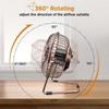 USB Desk Fan 5 Inch Desktop Silent Fan Air Circulator 2 Speeds 360 Rotation