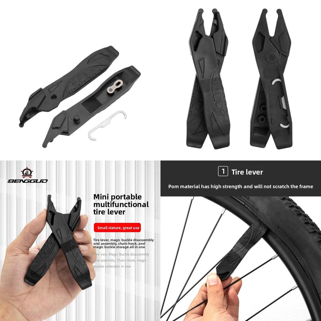 Mountain Bike Tire Lever Multifunction Repair Tool With Quickrelease Clip For Cycling Enthusiasts