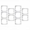 20 Pcs Wall Plate Spacer Stainless Steel Outlet Spacer Wall Plate Leveler Device for Electrical Box