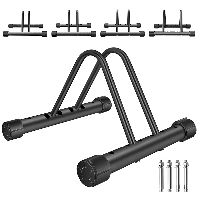 UYTON Стенд для велосипеда, Стенд для шоссейного велосипеда, Защита от опрокидывания, Для улицы, Защита от сильного ветра, Стопор для велосипеда, Складной стенд, Парковочный стенд, Регулируемая ширина,