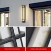 Nufeng Modern Outdoor Wall Light with Faux Marble Shade