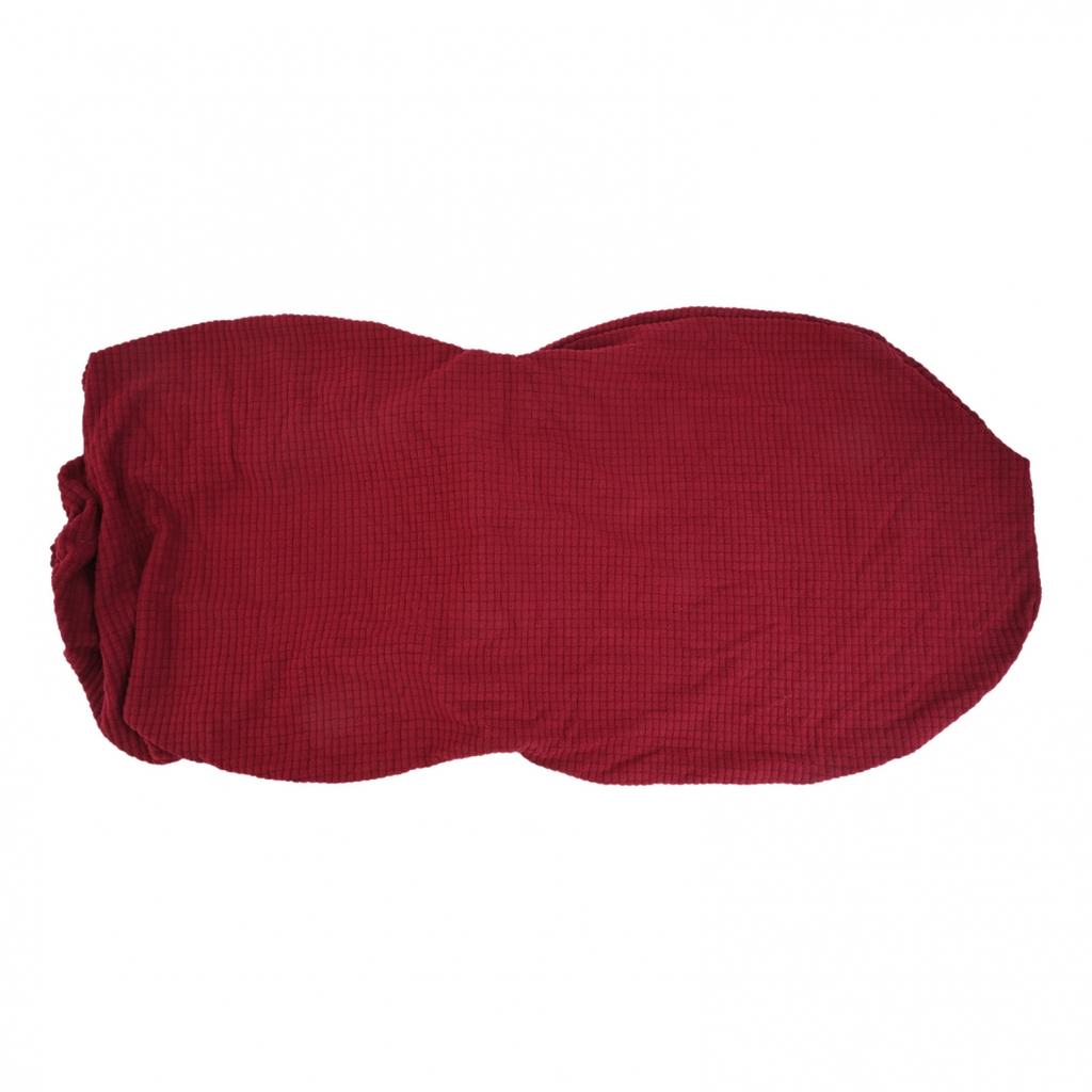 Oval dining table and chair cover with integrated cushion and backrest