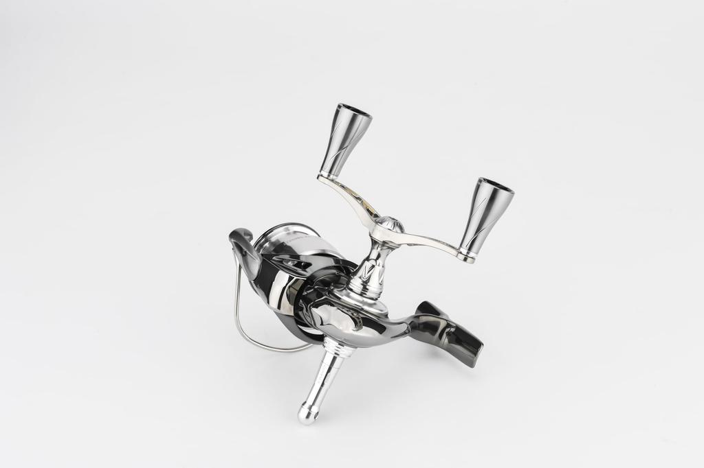 Gomexus Shimano Reel Handle CY92 Spinning Reel Compatible Power Replacement Double Handle with 92mm Knob Light Game Left and Right Compatible