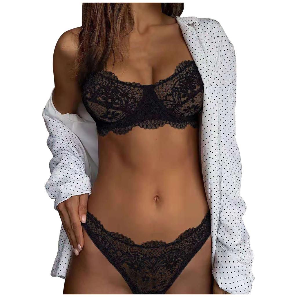Women's Fashion Sexy Lace Split Suit Sexy Color Underwear Panties