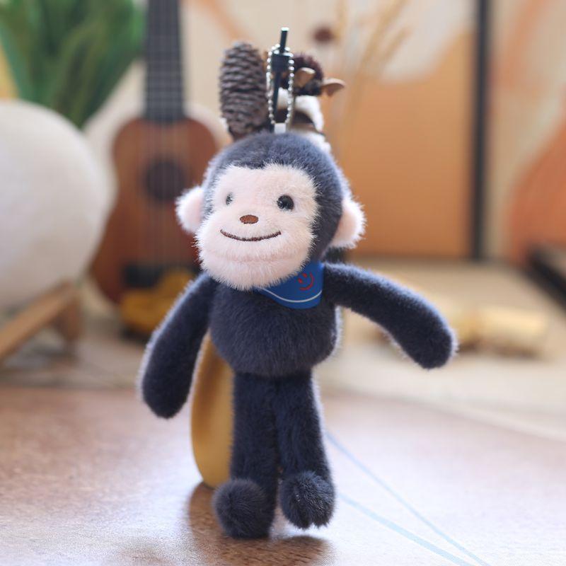 

1 шт. Милый шарф Длинные ноги Маленькая обезьянка Подвеска Плюшевая игрушка Подвеска для школьной сумки Кукла Брелок Брелок для ключей автомобиля Подвеска Брелок Подарок темно-синий