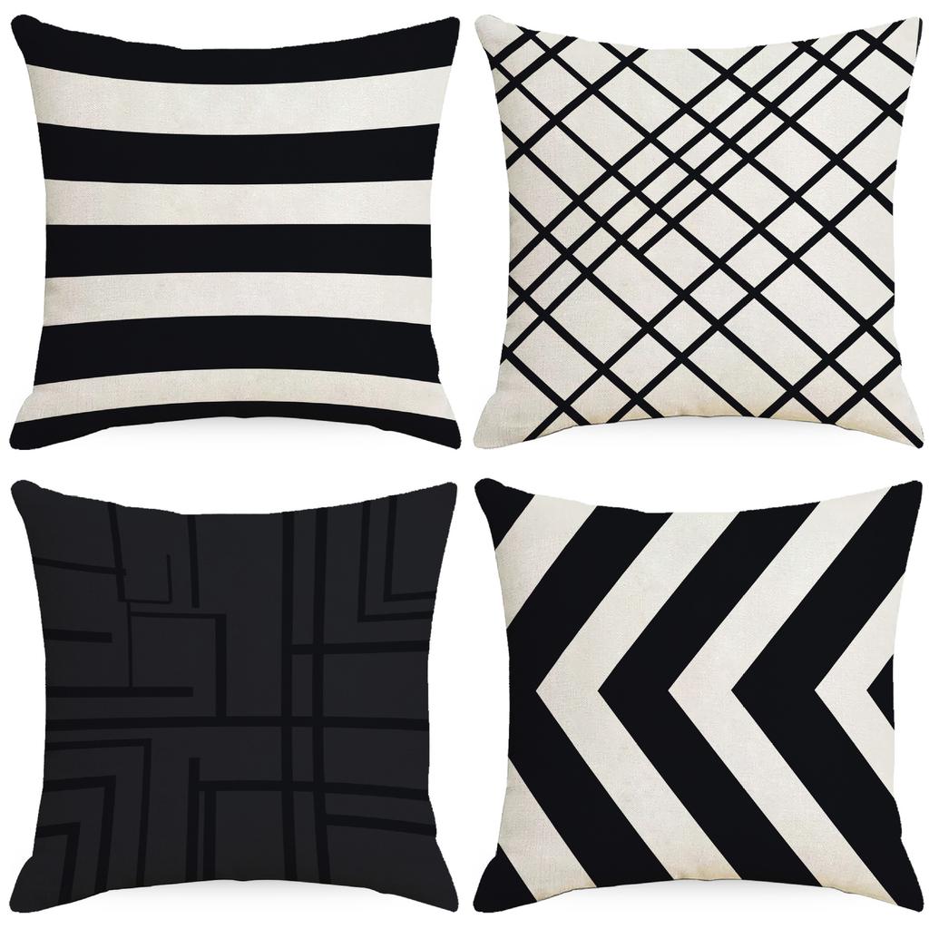 New Geometric Stripe Pillow Case Home Sofa Cushion Pillow Case