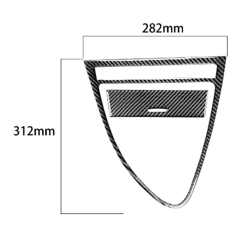 Carbon Fiber Gear Shift Decorative Cover Trim For BMW 6 Series E63 E64 2004-2010