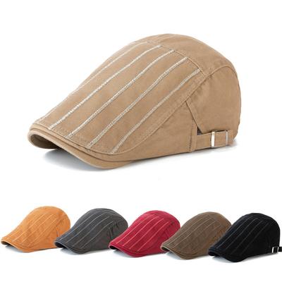 New Spring and Summer Beret Cotton Casual Sunscreen Shade Cap Painter Fashion British Hat Forward Hat