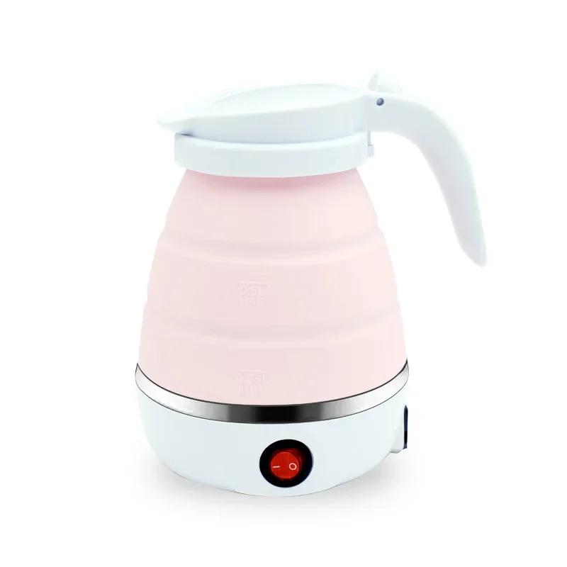 Mini Electric Kettle Silicone Electric Pot Portable Teapot Water Heater Outdoor Travel Home Tea Pot Water Kettle for Camping
