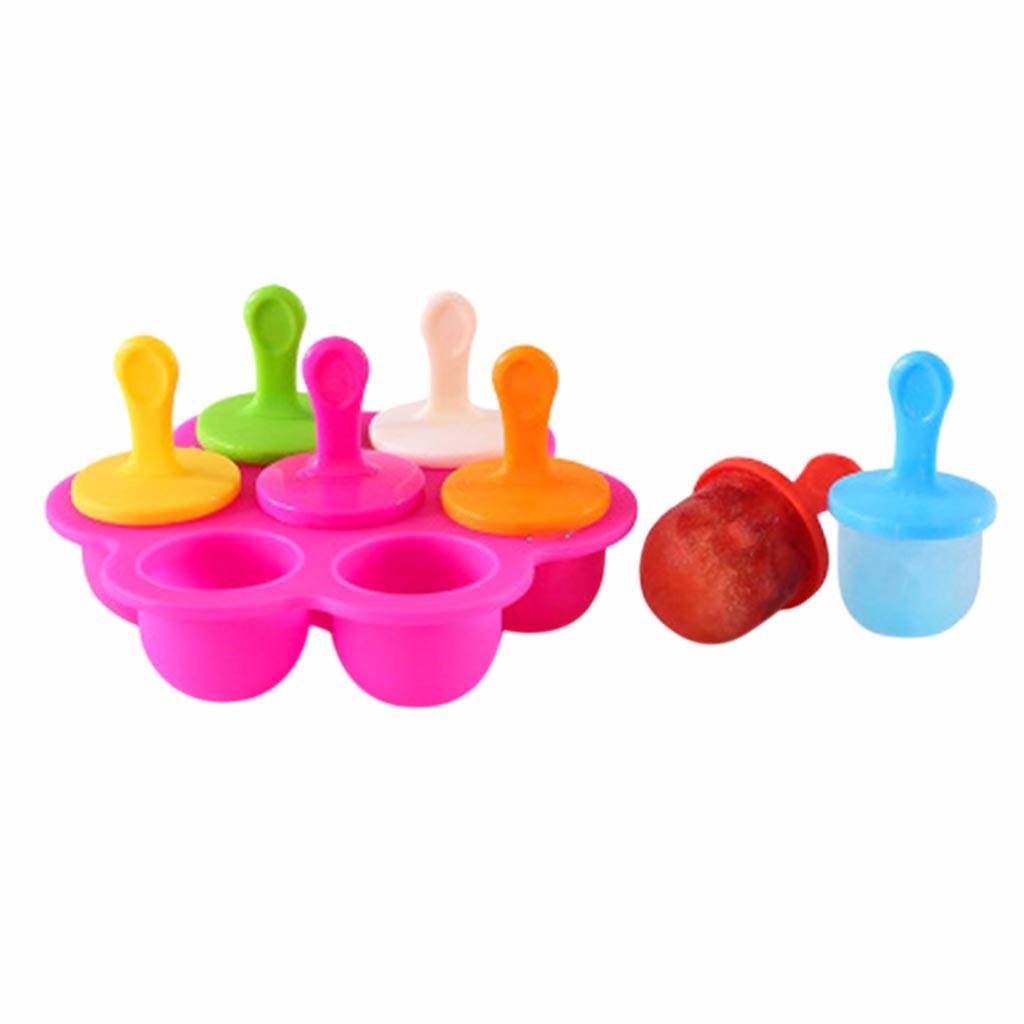 Silicone 7 Hole Popsicle Ice s Classic s Trays Reusable