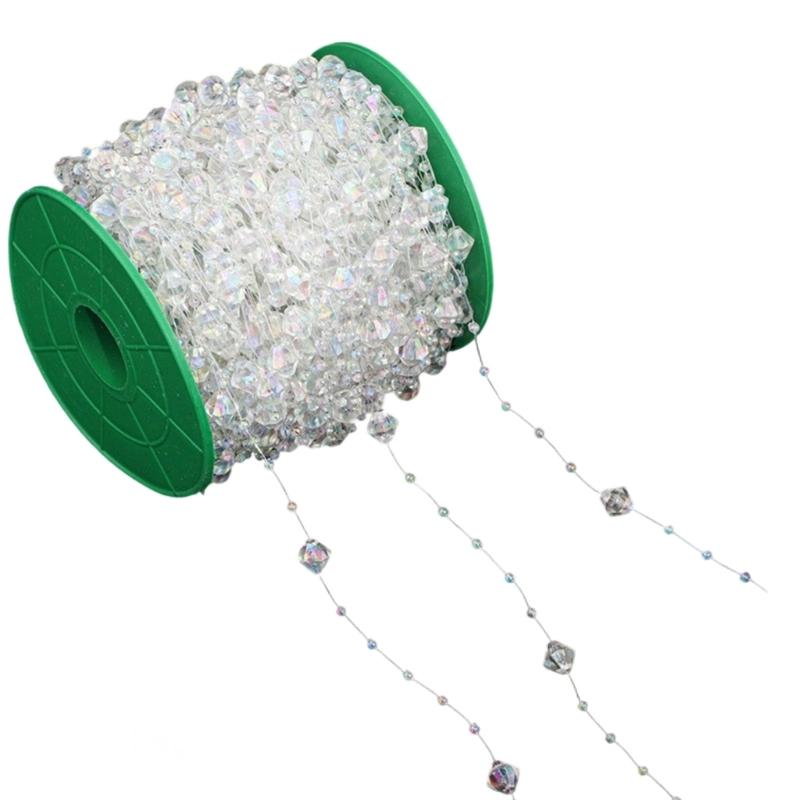 Bead Chain Clear Plastic Craft Bead String Handmade Jewelry Accessories For Art Craft Necklace Bracelet Jewelry Making