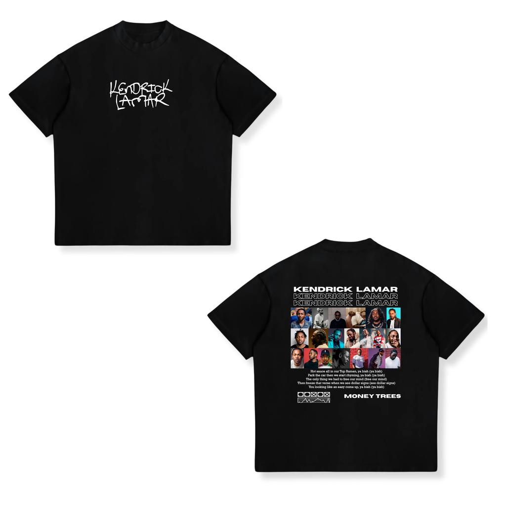 T-shirt Kendrick Lamar DAMN Mêmes Graphismes Été Unisexe Mode Femme Hip Hop T-shirts Oversize Unisexe Vintage Coton