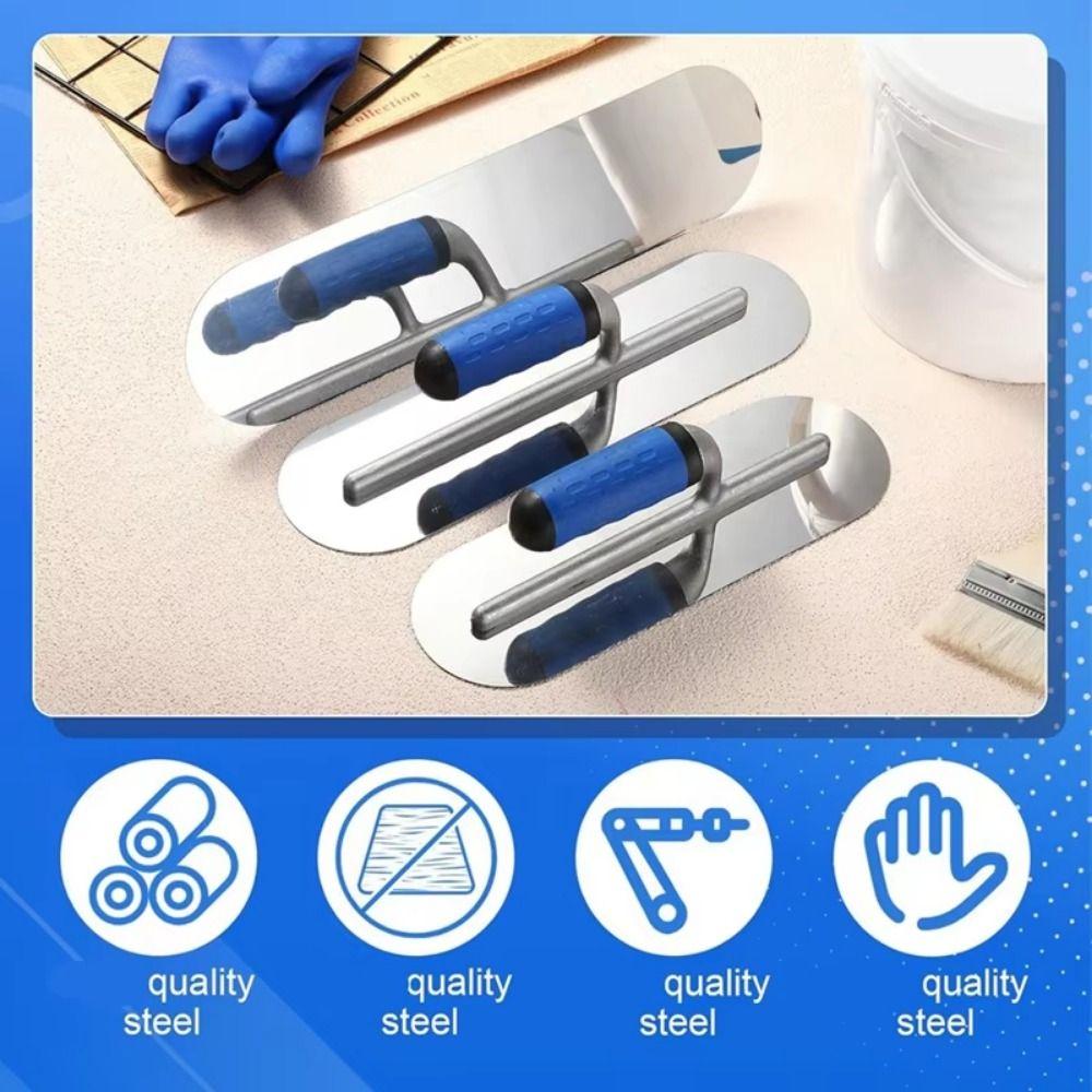 Ergonomic Handle Rounded Corner Trowel Comfortable Grip Tile Laying Trowel  Building Projects