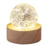 Seven-Color Crystal Ball Night Light – Luminous Ice Crackle Glass Ornament for Desktop Decoration