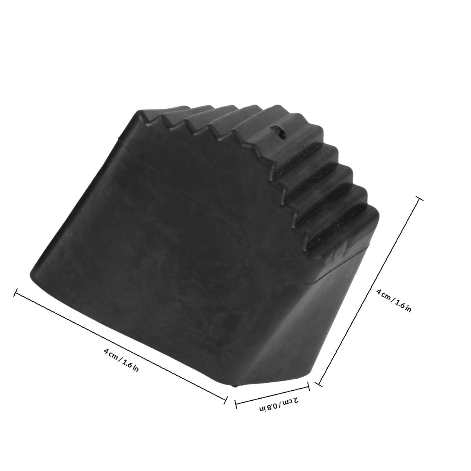 

2Pcs Safe Ladder Foot Pads High Friction Rubber Covers for Step Ladders Hardwood Floors Carpets Rugs Non-Slip Ladder Protective