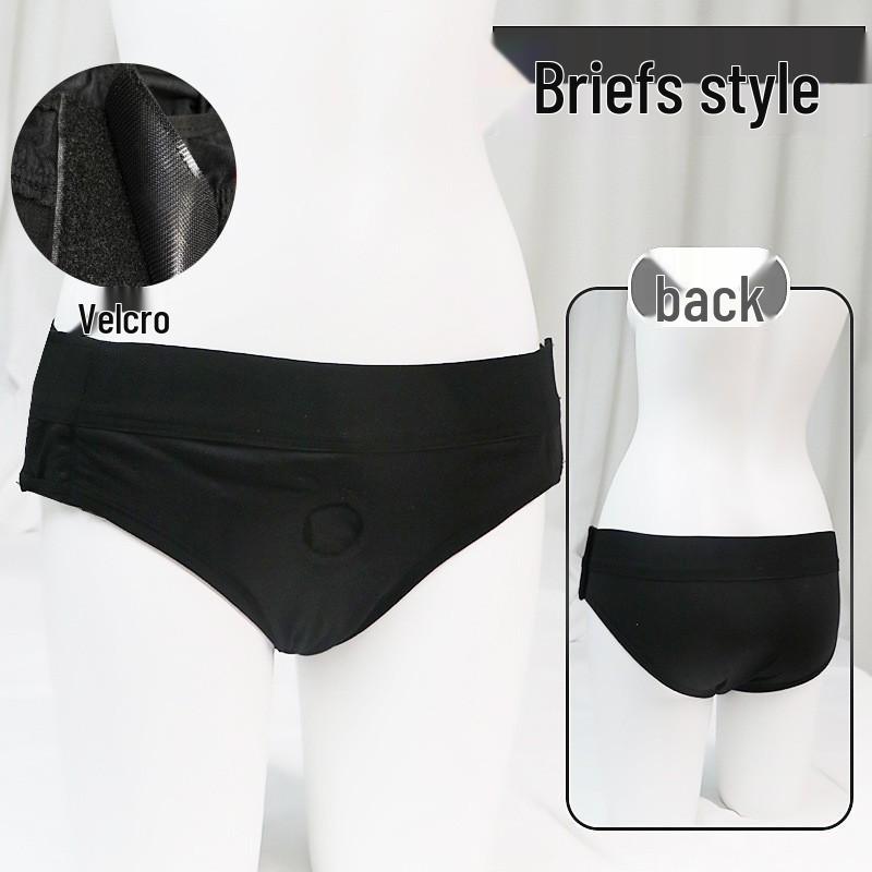 Women's Wearable Leather Pants with Soft Simulated Penetration Device