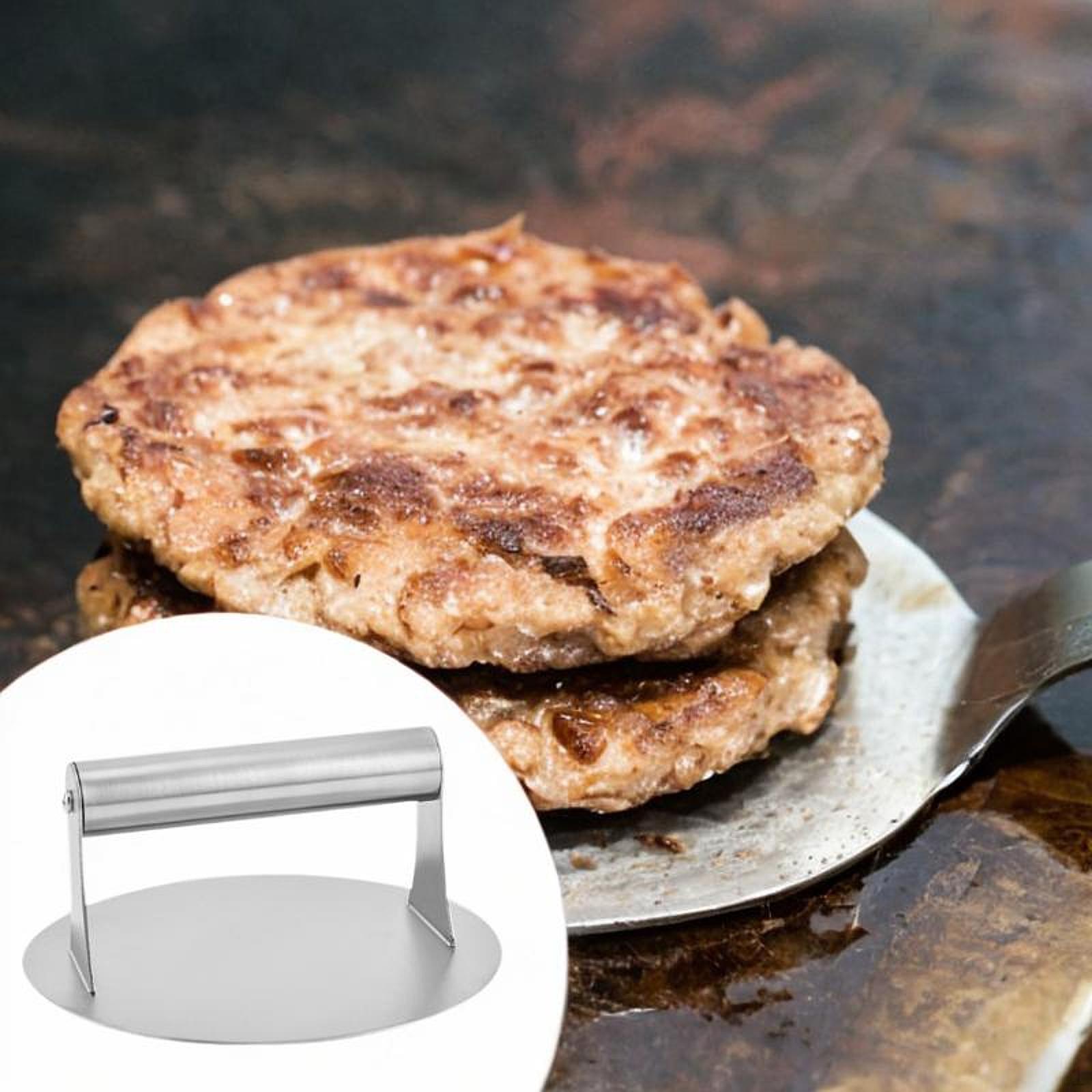 

Пресс для бургеров Smasher, кухонная утварь, многоцелевой 6,18-дюймовый стейк с ручкой для барбекю, argent handle