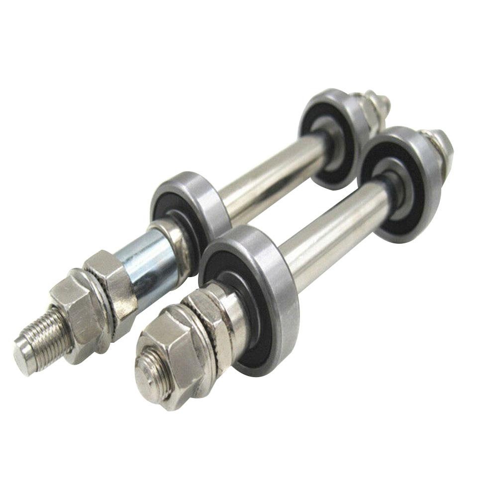 14CM 18CM Bicycle Wheel Hub Axle Front Rear 6000/6200 Bearing Solid Shaft Bicycle Axle Lever Bike Repair Tool Accessories
