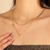 Fashion Jewelry  Stainless Steel Non Tarnish 18k Gold Plated Heart Shaped Multiple Styles Pendant Necklace for Women