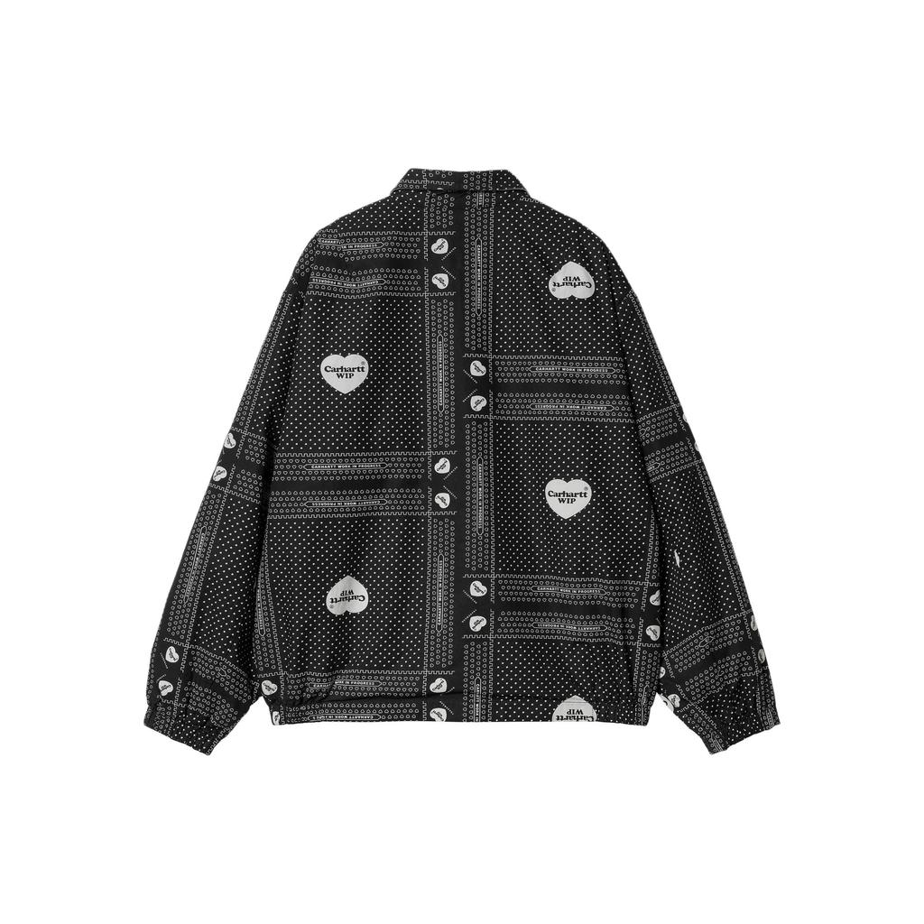 Carhartt WIP SS24 Harris Jacket Reversible Zip Long Sleeve Jacket Men Jackets Black A241001-89-PG