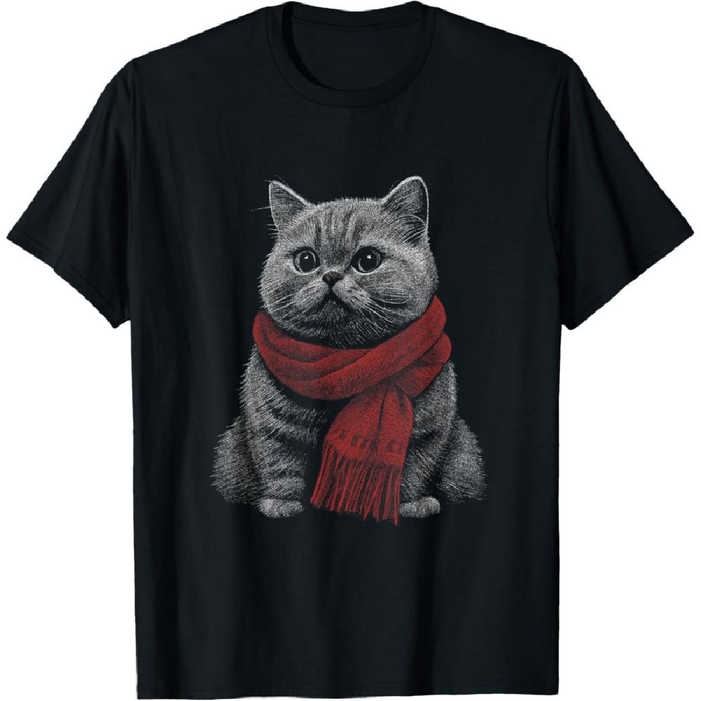 

British Shorthair Cat Men Women Kids T-Shirt XXXXXL чёрный