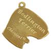 Bedlington Terrier, Rothbury Terrier - necklace with a dog in a gift box, gold-plated pendant for a dog lover, striking jewelry by Art-Dog