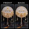 Ancient Style Home Decor Fans Vintage Chinese Wedding Decorative Fans Wedding Bride Hand Fan Photography Ornaments Art Craft