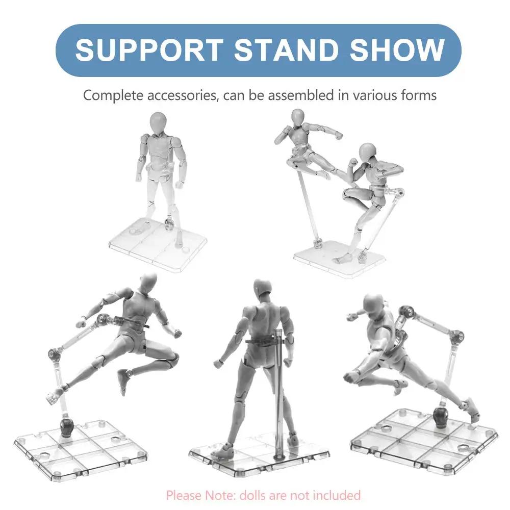 3/5/10PCS Assembly Action Figure Display Holder Base Doll Model Support Stand Compatible with HG RG SD SHF Gundam 1/144 Toy