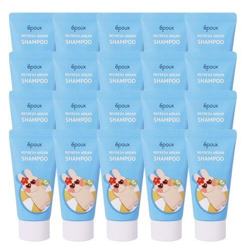 (20 pieces) Epoux Refresh Argan Travel Shampoo 50ml / Mini. Portable. Toiletry. Amenity_636517