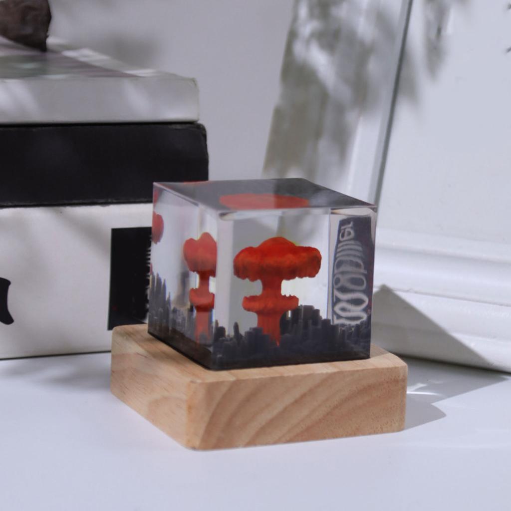 Mushroom Nuclear Blast Lamp Ornament Ambient Lamp Decoration Night Light Bedroom Living Room Decor USB Plug In 5V Red Light
