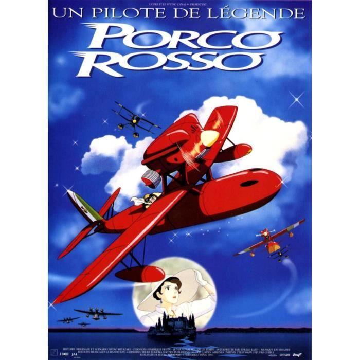 Affiche Cinéma - MIYAZAKI - PORCO ROSSO - Format 60x80cm - Roulée - Vintage