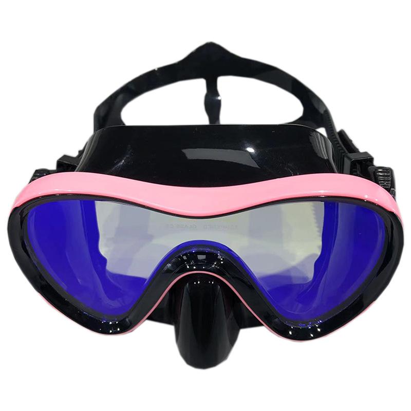 New blue symphony lens tempered glass diving mask