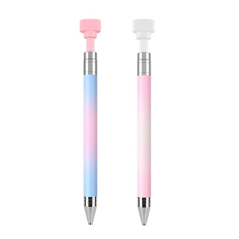 Rotating Nail Art Pen For Glitter Rhinestones With Gradient Wax Tip Perfect For Professional And DIY Manicure