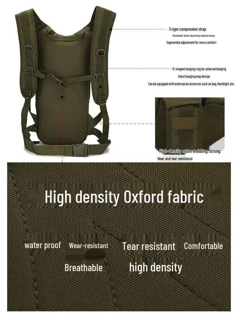 Women's Camouflage Waterproof Oxford Cycling Backpack