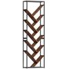 10 Shelf Industrial-Style Bookshelf - Black/Brown