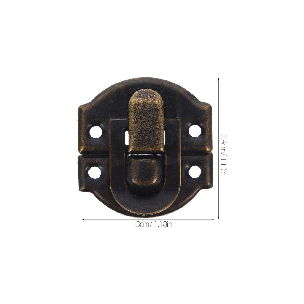 20Pcs Hasps Vintage Jewelry Box Locks Retro Iron Lock Catch Latches for Chests Cases Cabinets Home Office Shop Decor