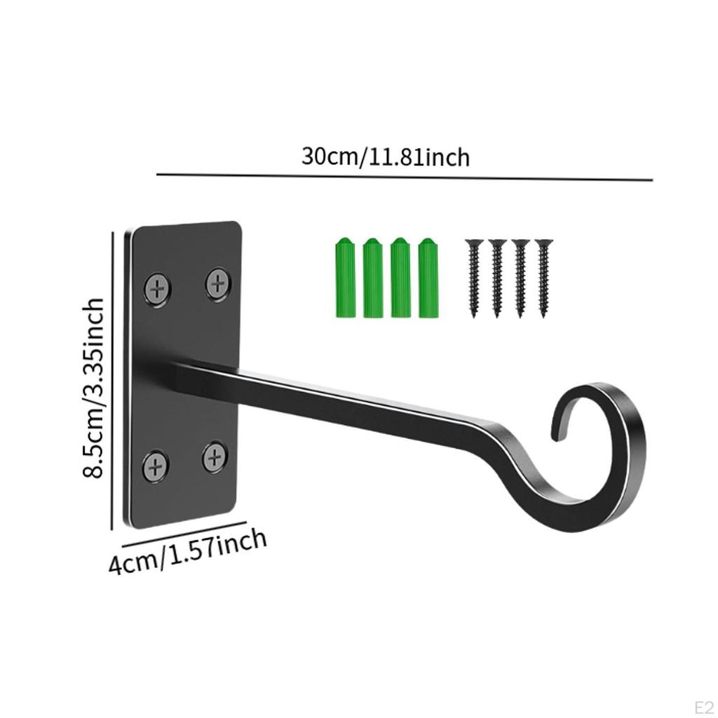 Suport de perete pentru coș de flori decorativ, rezistent, rezistent, pentru agățat plante, cârlig de perete pentru coș de flori