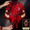 Chinese Wedding Decoration Double Happiness Door Stickers Wedding Supplies Marriage Room Decoration Home Ornament