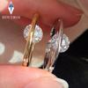 1Carat Moissanite Solitaire Engagement Ring for Women CopperSpinning Planet Design Ring Wedding Bands Jewelry Gift