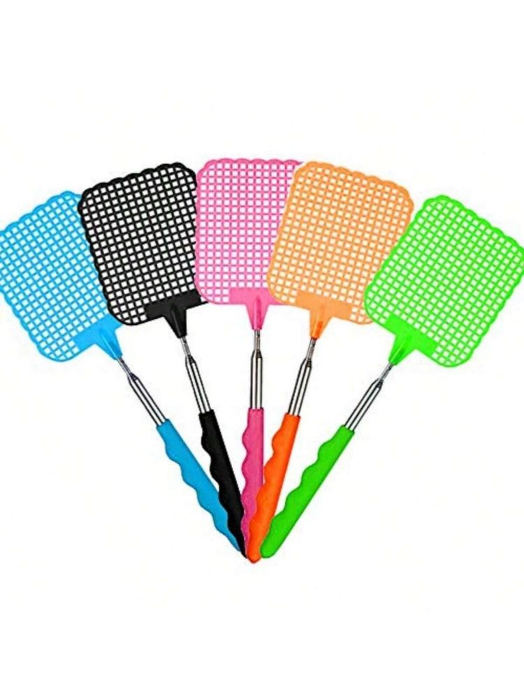 

Extendable Fly, Manual Swat Pest Control with Stainless Steel Adjustable Handle, Lightweight Durable Telescopic Fly Swatters