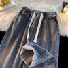 Spring/Summer Women's Retro High-Waisted Straight-Leg Wide Jeans - Loose, Slimming, Trendy for Students