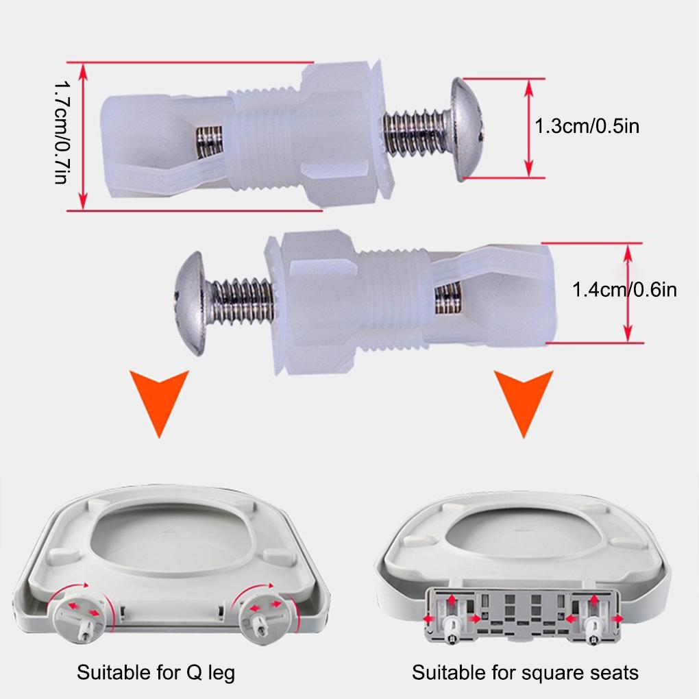 Toilet Lid Seat Stainless Steel Screw Bolts Top Mounting Expanding Screws Nut Hole Fixing Furniture Modified Hardware