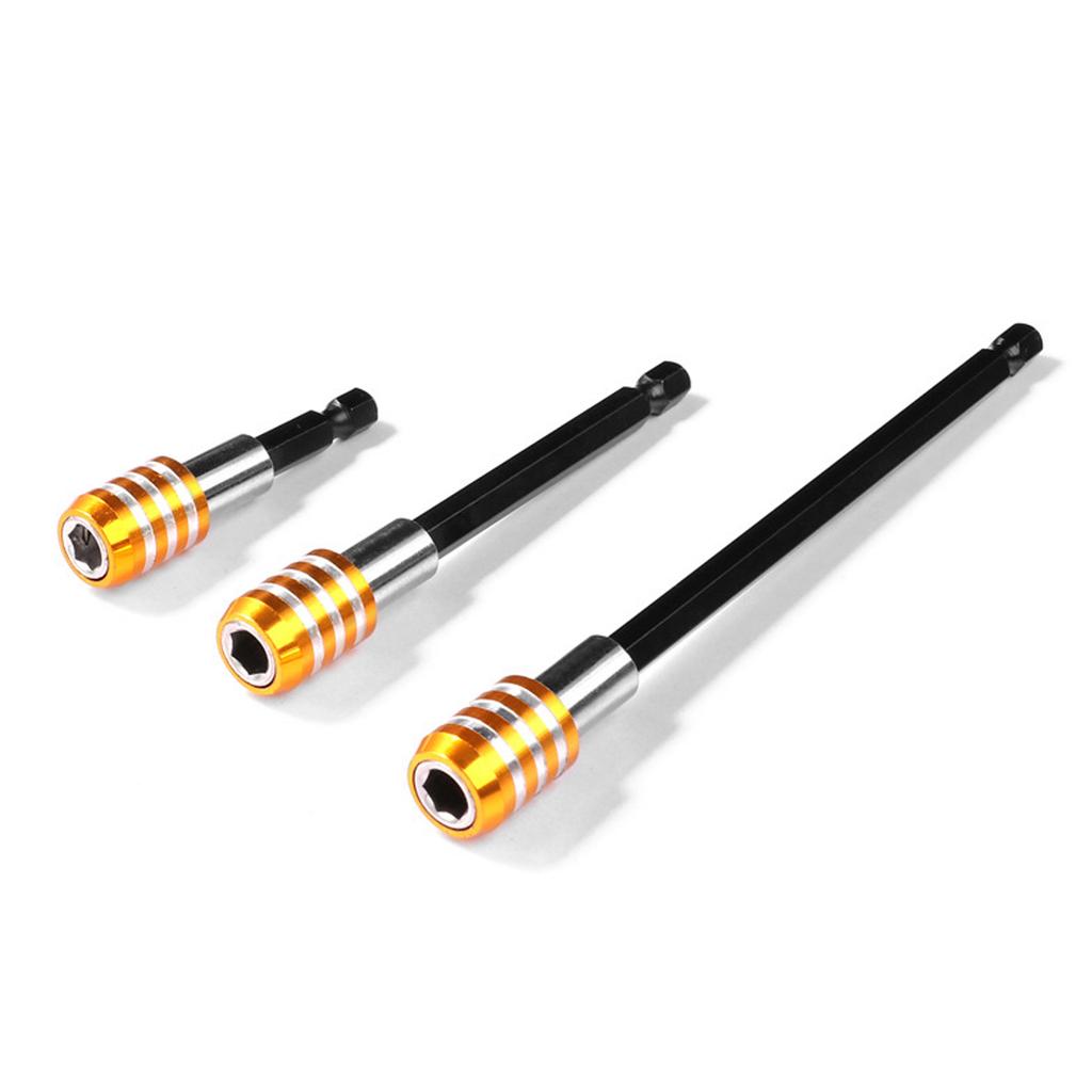 Sada 3 ks prodlužovacího nástavce na vrtáky Rychloupínací držák bitů 1/4 palcové magnetické prodlužovací sklíčidlo se šestihrannou stopkou