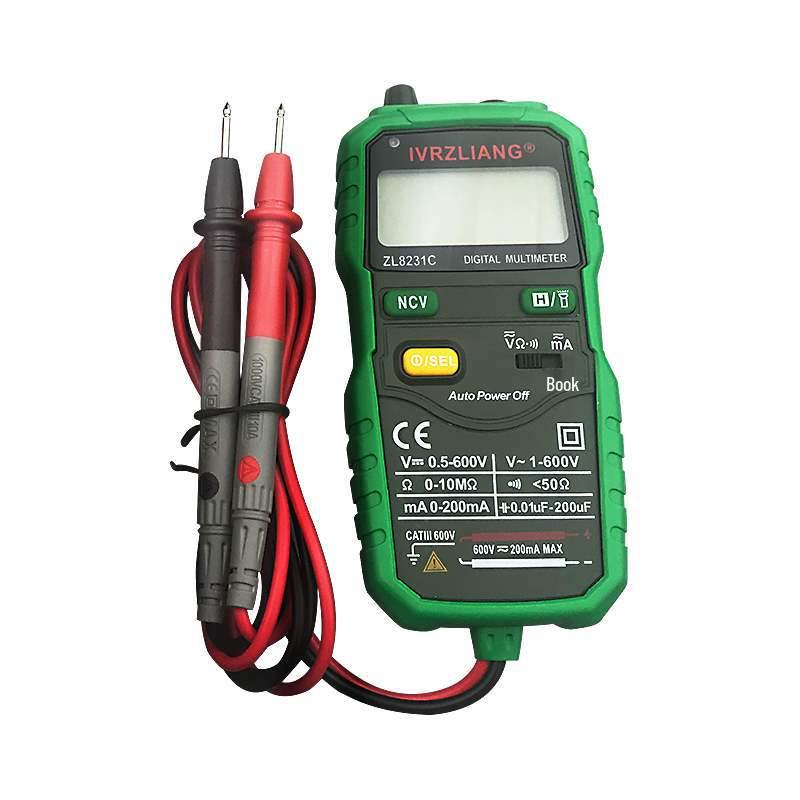 High-Precision Digital Multi-Tester for Electricians - Compact, Auto, Anti-Burn