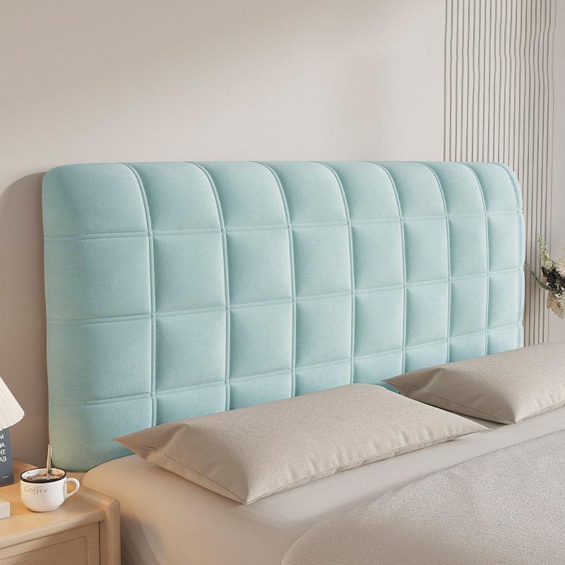 Velvet Bed Headboard Cover Slipcover Removable Washable Protector for Wooden Bed Renovation Decorative Headrest Home Decor