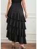 Europäisch-Amerikanischer Frühling/Sommer High-Waist Unregelmäßiger Midi Maxi Rock
