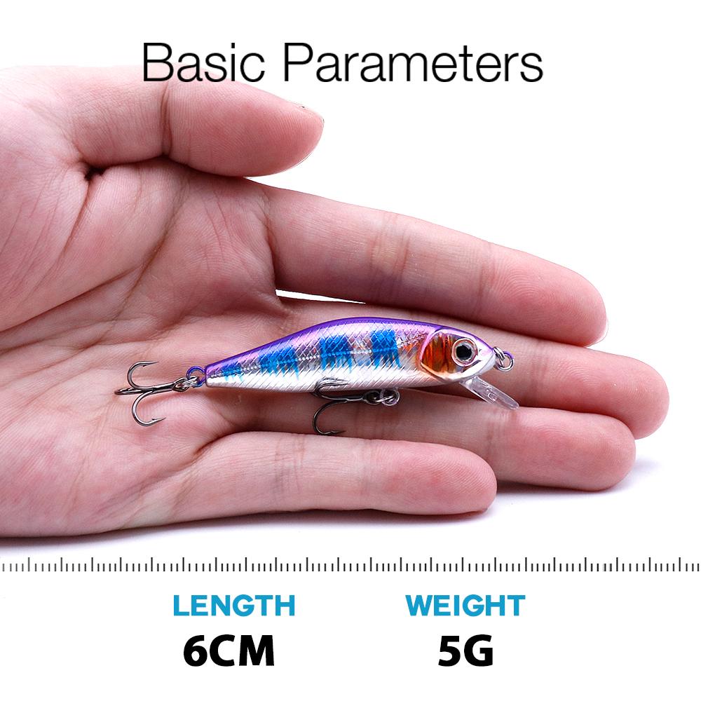 Floating Wobblers For Pike Japan 60mm 5g Holographic Crank Minnow Lures For Fishing Bass Artificial Bait Swimbait