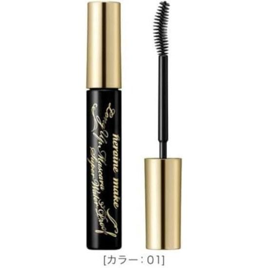 Heroine Make Long UP Mascara Super WP 01 Black 6g Resistant tears sweat water sebum rubbing Waterproof formula