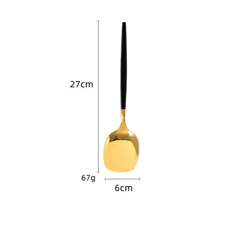 New Stainless Steel Kitchen Cooking Utensils Rice Spatula Shovel Soup Spoon Colander Household Creative Kitchenware Accessories