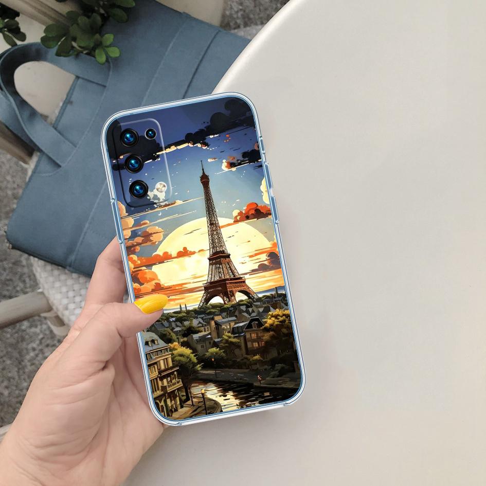 

PP35 France Paris Eiffel tower Soft Shell Transparent Phone Case for Samsung Galaxy A04 A04S A14 A23 A34 A54 M23 M33 M52 M53 Galaxy A04